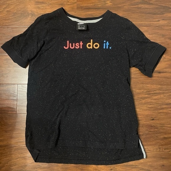 Nike Women’s Black Just Do It Tshirt Size S - Picture 1 of 6